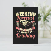Weekendprognose Golf met kans op Drink RSVP Kaartje (Staand voorkant)