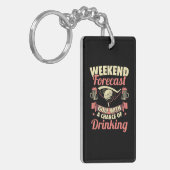 Weekendprognose Golf met kans op Drink Sleutelhanger (Voorkant Links)