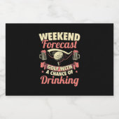 Weekendprognose Golf met kans op Drink Sparkling Wijnetiket (Enkel label)