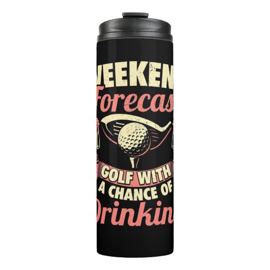 Weekendprognose Golf met kans op Drink Thermosbeker (Voorkant)
