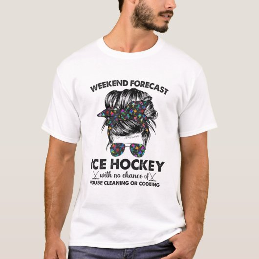 Weekendprognose ijshockey zonder kans op haat t-shirt (Voorkant)