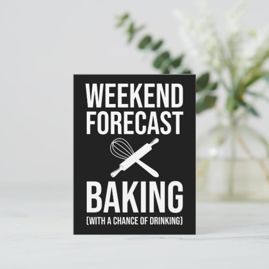 Weekendprognose met een kans van Drink Briefkaart (Staand voorkant)