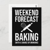 Weekendprognose met een kans van Drink Briefkaart (Voorkant / Achterkant)