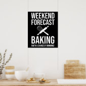 Weekendprognose met een kans van Drink Poster (Keuken)