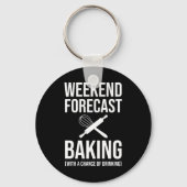 Weekendprognose met een kans van Drink Sleutelhanger (Voorkant)
