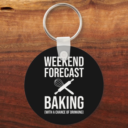 Weekendprognose met een kans van Drink Sleutelhanger (Voorkant)