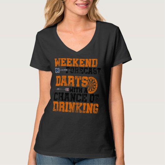 Weekendprognose met kans op Drink D T-shirt (Voorkant)
