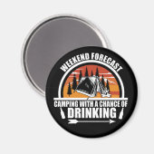 Weekendprognose met kans op drink magneet (Voorkant / Achterkant)