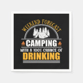 Weekendprognose met kans op drink servet (Voorkant)