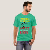 "Weekendprognose: Rugby met kans op pints" T-shirt (Voorkant volledig)