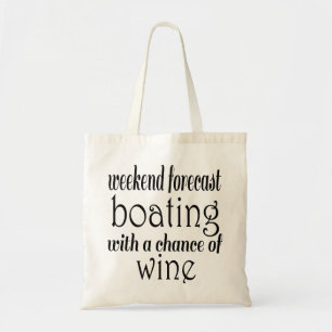 Weekendprognose van het kooktraject en de wijnbouw tote bag