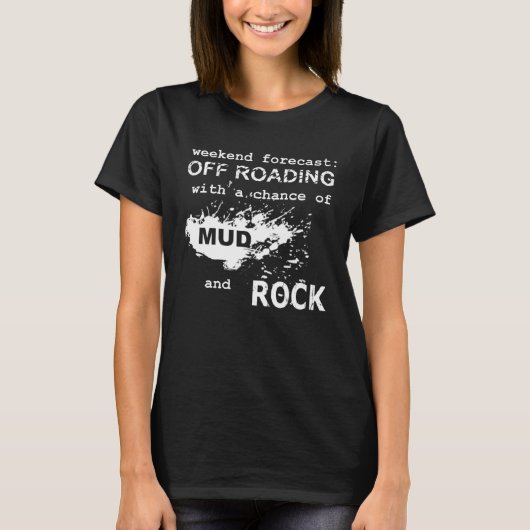 Weekendprognose van het wegverkeer t-shirt (Voorkant)
