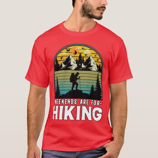 Weekends Are For Hiking Nature Camping boy T-shirt (Voorkant)