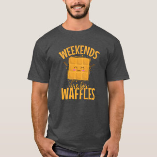 Weekends are for Waffles Snack Biscuits gift T-shirt