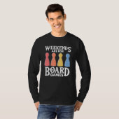 weekends board game board gamer board games t-shirt (Voorkant volledig)