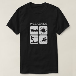 Weekends Boat Water Ski Lake Icon T-shirt