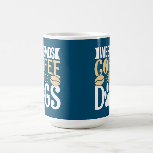 Weekends Koffie en Honden Koffiemok (Center)