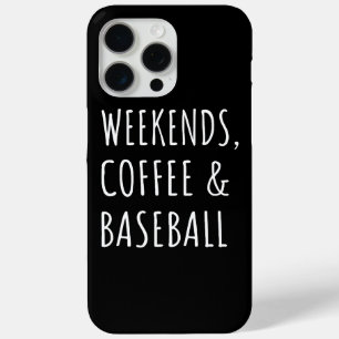 Weekends, koffie en honkbal I iPhone 15 Pro Max Hoesje
