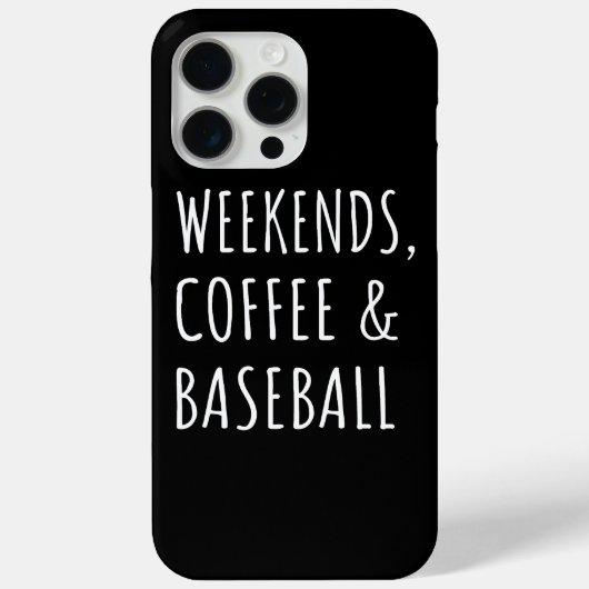 Weekends, koffie en honkbal I Case-Mate iPhone Case (Achterkant)