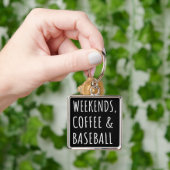 Weekends, koffie en honkbal i sleutelhanger (Hand)