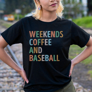 Weekends Koffie en Honkbal Mama T-shirt