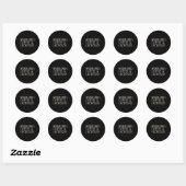 Weekends Koffie En Lacrosse Ronde Sticker (Vel)
