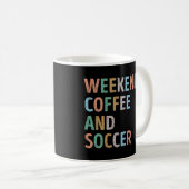 Weekends Koffie en Voetbal Moeder Koffiemok (Voorkant rechts)