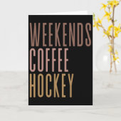 Weekends Koffie Hockey  Kaart (Gele Bloem)