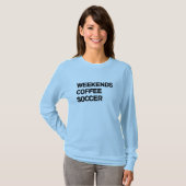 Weekends Koffie & Voetbal Comfort Kleuren T-shirt (Voorkant volledig)