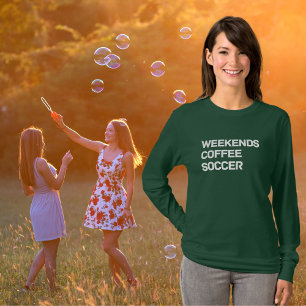 Weekends Koffie & Voetbal Comfort Kleuren T-shirt