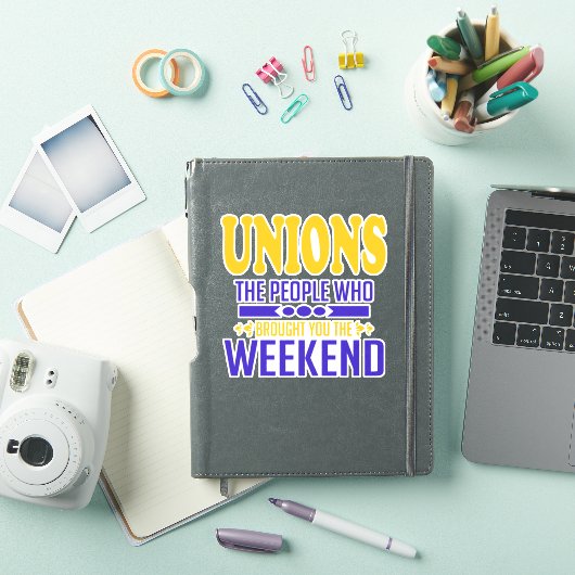 Weekends van de Unie Sticker (iPad Cover)
