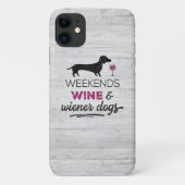 Weekends Wijn en Wijnstokhonden Case-Mate iPhone Case (Achterkant)