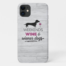 Weekends Wijn & Wiener Honden Case-Mate iPhone Case