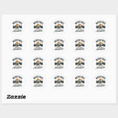 Weekends zijn voor avonturen ronde sticker (Vel)