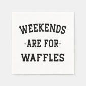 Weekends zijn voor wafels servet (Voorkant)