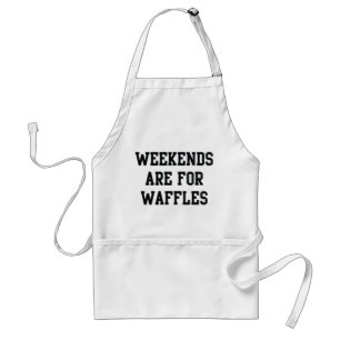 Weekends zijn voor wafels standaard schort