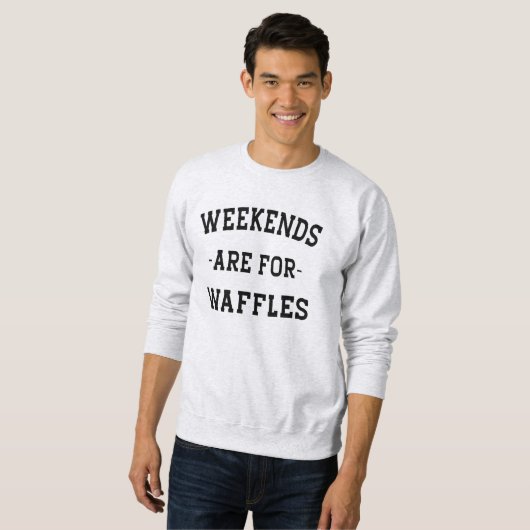 Weekends zijn voor wafels trui (Voorkant volledig)