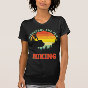 Weekends Zijn Voor Wandelingen Rugzak Avontuur T-shirt