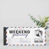 Weekenduitstap Cadeaoreis Reisvoucher Kaart (Staand voorkant)