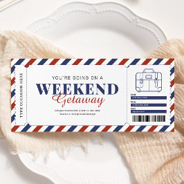 Weekenduitstap cadeaubon kaart