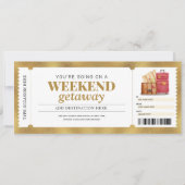 Weekenduitstap Goud Cadeaoreis Reisvoucher Kaart (Voorkant)