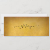 Weekenduitstap Gouden Cadeaubon Reiskaartje Kaart (Achterkant)