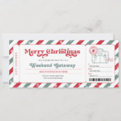 Weekenduitstap Kerstcadeaubel Ticketvoucher Kaart (Voorkant)