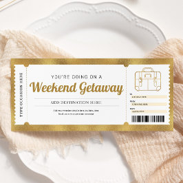 Weekenduitstap Reis Goud Reis Cadeaubon Kaart