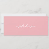 Weekenduitstap Roze Cadeaubon Reisvoucher Kaart (Achterkant)