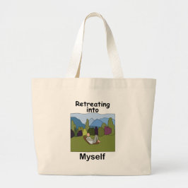 Weekenduitstapje Terugtrekken in mezelf Grote Tote Bag