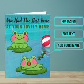 Weekendverblijf met Frog Design Bedankkaart