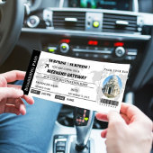 Weekendverrassing Getaway Boarding pass Ticket Kaart