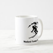 "Weekendverwachting: Verticaal" Koffiemok (Voorkant rechts)