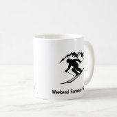 "Weekendverwachting: Verticaal" Koffiemok (Voorkant rechts)